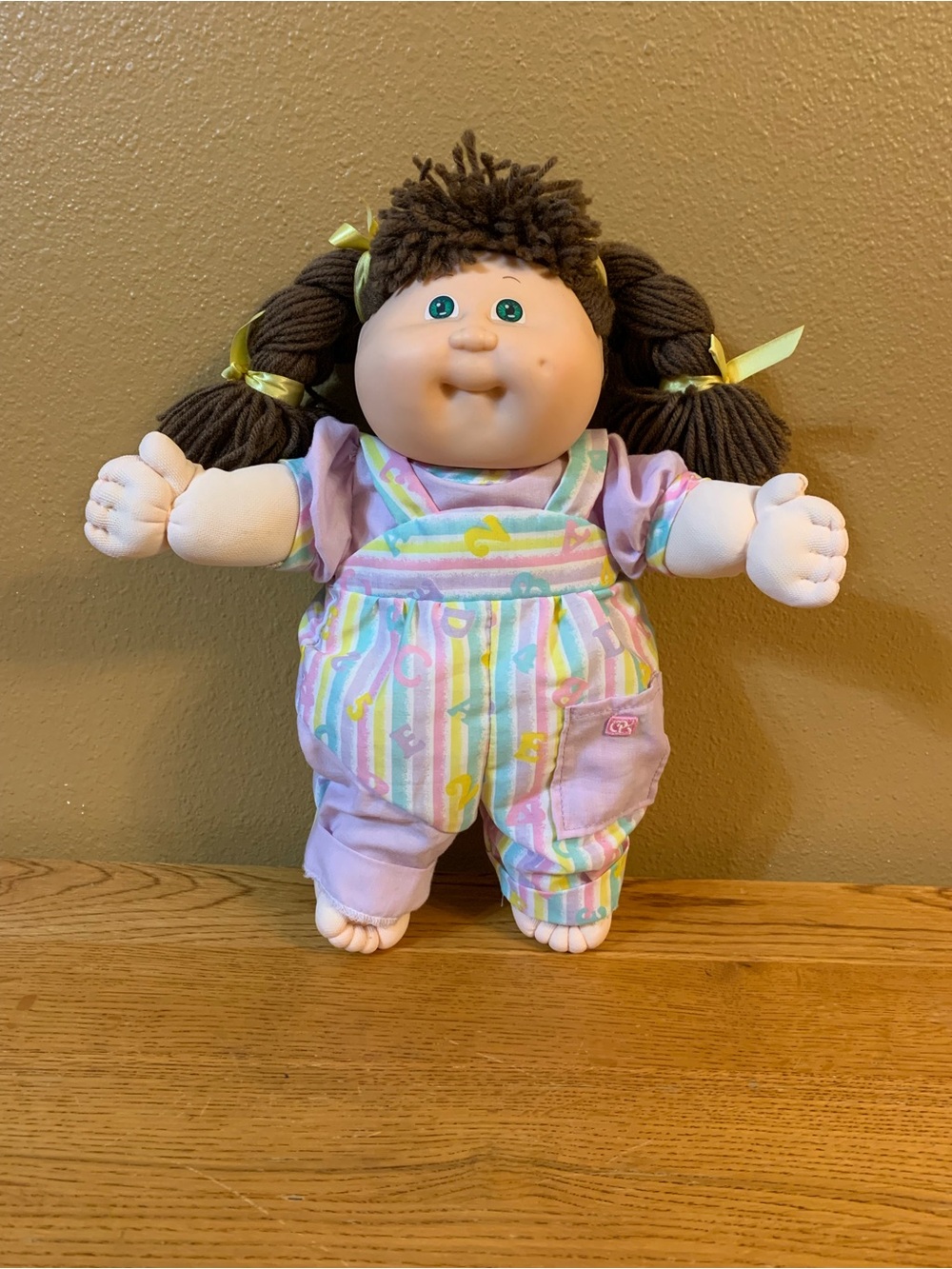 Vintage Cabbage Patch Kids Toddler Doll In ABC Romper